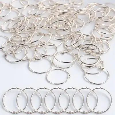 

60Pcs High-Grade Metal Rings Exquisite Notebook Binder Rings for DIY Projects Binder Ring Metal Ring Stationery Supplies