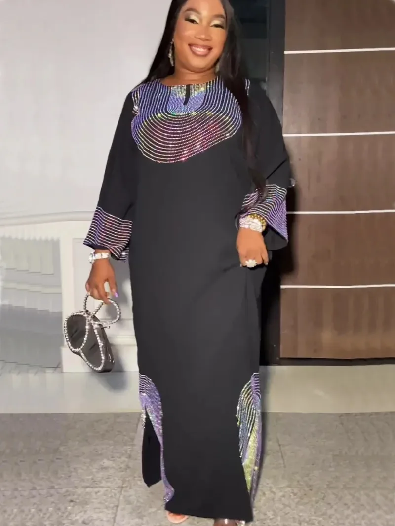 

Abayas For Women Dubai Luxury 2024 African Muslim Fashion Dress Caftan Marocain Evening Party Dresses Boubou Robe Djellaba Femme