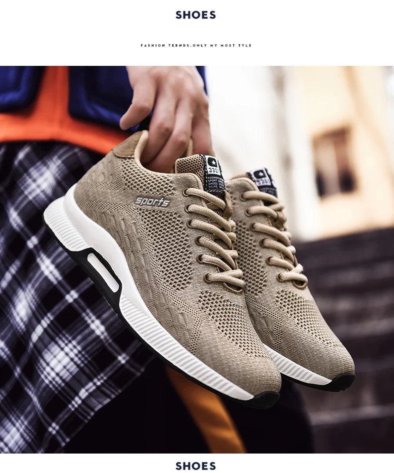 6-8CM Höhenverstellbare Herrenschuhe Atmungsaktive Mesh-Sportschuhe Unsichtbare Erhöhungsschuhe für Größere Körpergröße – Detail 16