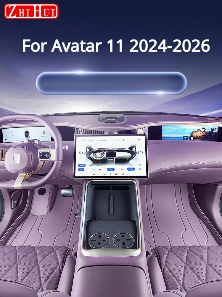 For Avatar 11 2024 2026 Car Styling Full Coverage Floor Mats Leather Carpets 4 5 Seat Interior Premium Qualities Mat Accessories