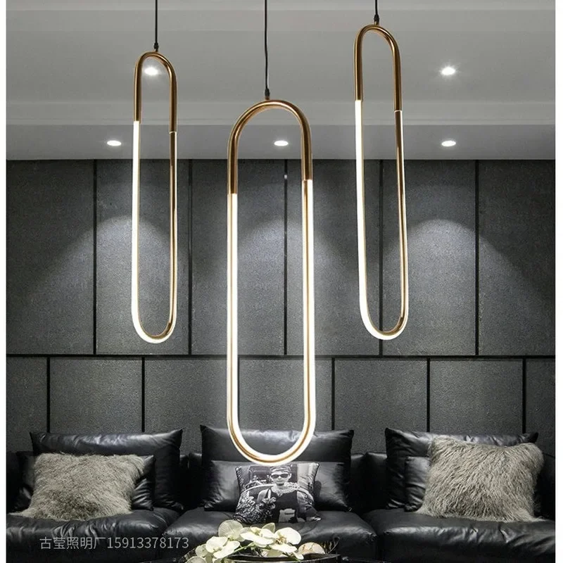 

Led Lamp Mordern Luxury Lamps Gold Pendant Light for Bathroom Minimalist Hanging Lamp Restaurant Living room Decoration ZM1010