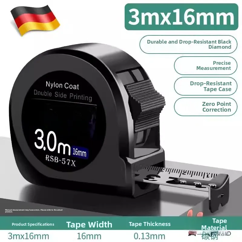 

Флуоресцентная стальная рулетка, утолщенная, закаленная, ударопрочная, водонепроницаемая, для домашнего использования, метрическая система, из Китая