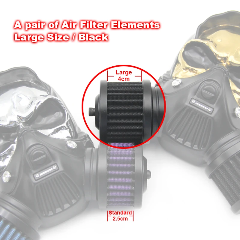 Skull High-Flow Air Cleaner Kit HD 2018-Later Softail 2017-Later