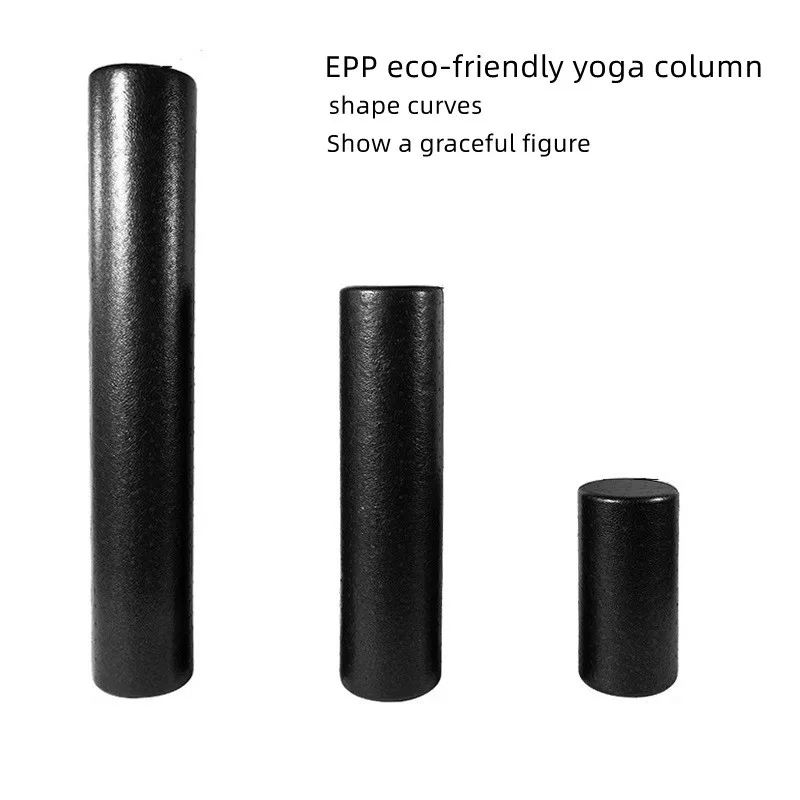 EPP Yoga-Schaumroller, Massage, 30/45 cm, Pilates-Fitnessroller, schwarze Gymnastik-Übungsausrüstung zur Entspannung, Sermontowährung für Frauen