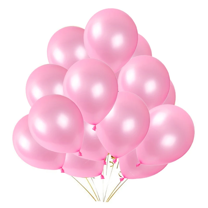 10/20/30pcs Gold Black Pink Latex Balloons Baby Shower Wedding Birthday Party Decor kids Adult Clear Air Balloons Anniversary