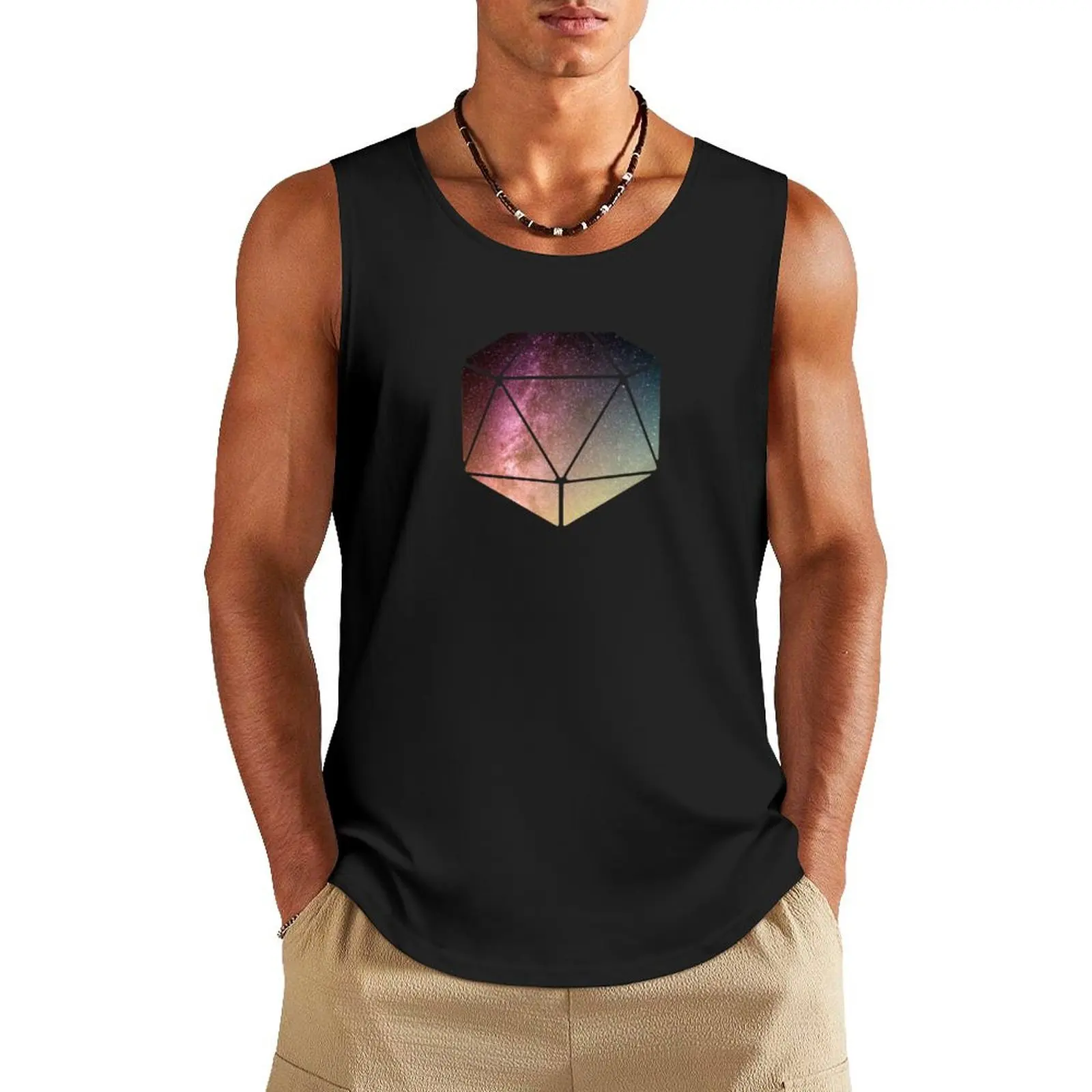 Galaxy of possibilities Tank Top Men's gym articles plain t-shirt Japanese t-shirt gym shirts