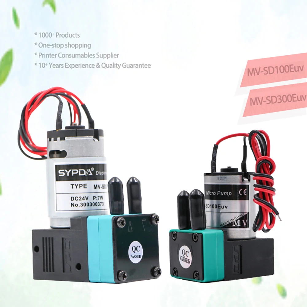 

Запчасти для принтера 24 В постоянного тока 3 Вт SYPDA УФ-насос для чернил УФ-планшетная машина Мембранный насос 7 Вт