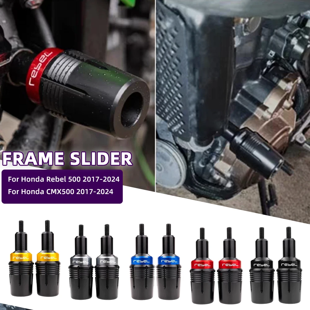 

Motorcycle Frame Sliders Crash Protector Falling Protection For Honda Rebel 500 CMX500 2017-2023 2024 CMX 500 Accessories
