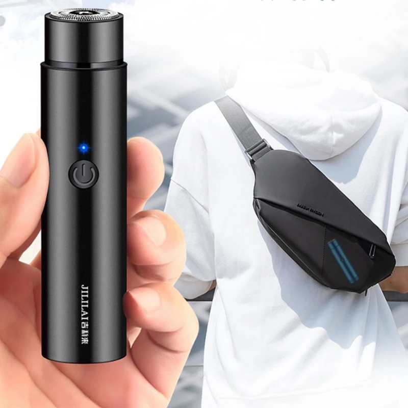 Portable Mini Automatic Electric Razors Shaver Rechargeable Shaving Machine For Men Beard Trimmer Knife Wet-Dry Use Painless