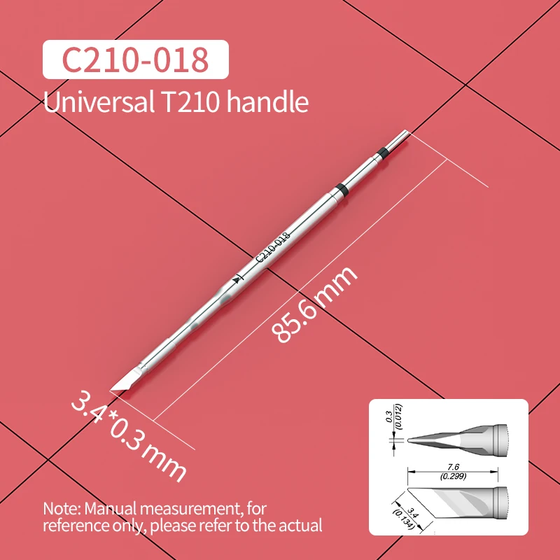 C210 Soldering Tips C210-021 C210-023 C210-007 Compatible with JBC T210 Handle Soldering Station Welding Iron Replacement Head - Image 6