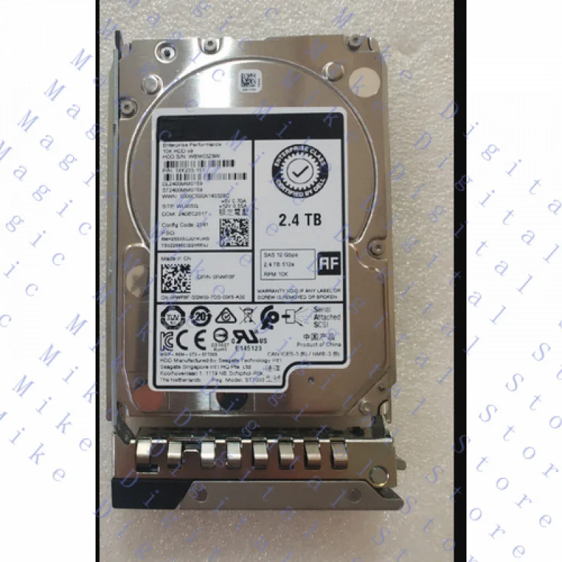 

Жесткий диск UU для жесткого диска Dell RWR8F 2,4 ТБ 10K SAS 2,5 дюйма 12 Гбит/с ST2400MM0159 0RWR8F HDD