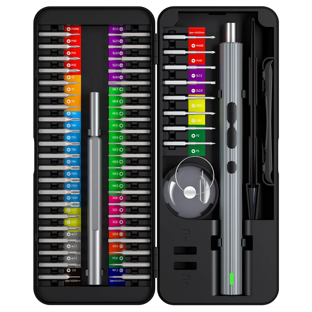 62/6 in 1 elektrische schroevendraaierset Precisiehandvat Draagbare elektrische gereedschapssets Draadloze draadloze kleine bits voor reparatie van telefoonhorloges