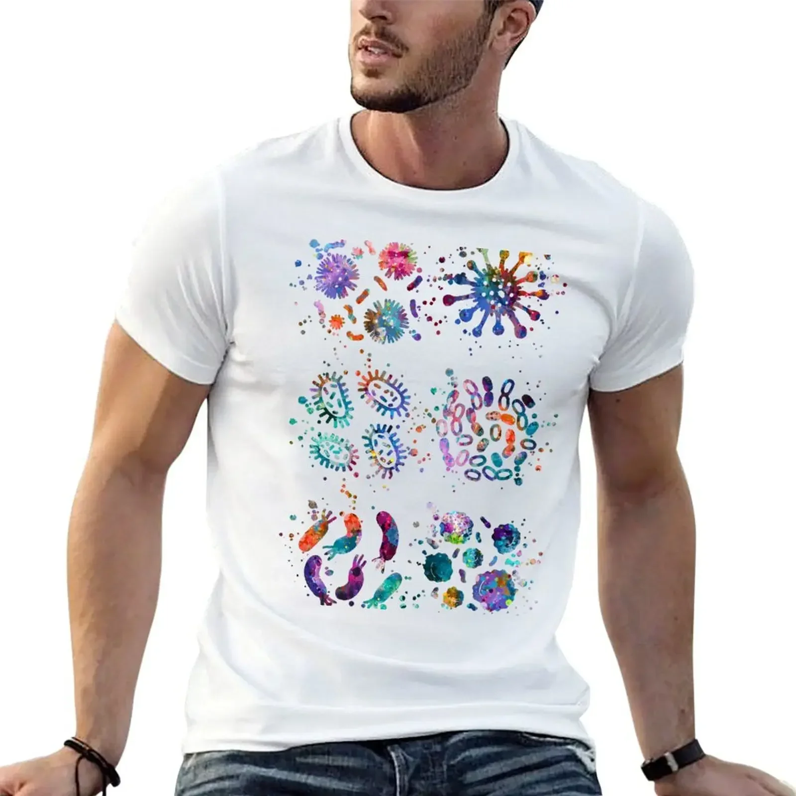 Different Kinds of Bacteria Collection T-Shirt shirts graphic plus size tops summer top anime figures mens white t shirts