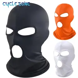 3 Hole Full Face Mask Unisex Elastic Breathable Mask Cap Quick Dry Balaclava MTB Cycling Head Scarf Outdoor Sports Face Cover