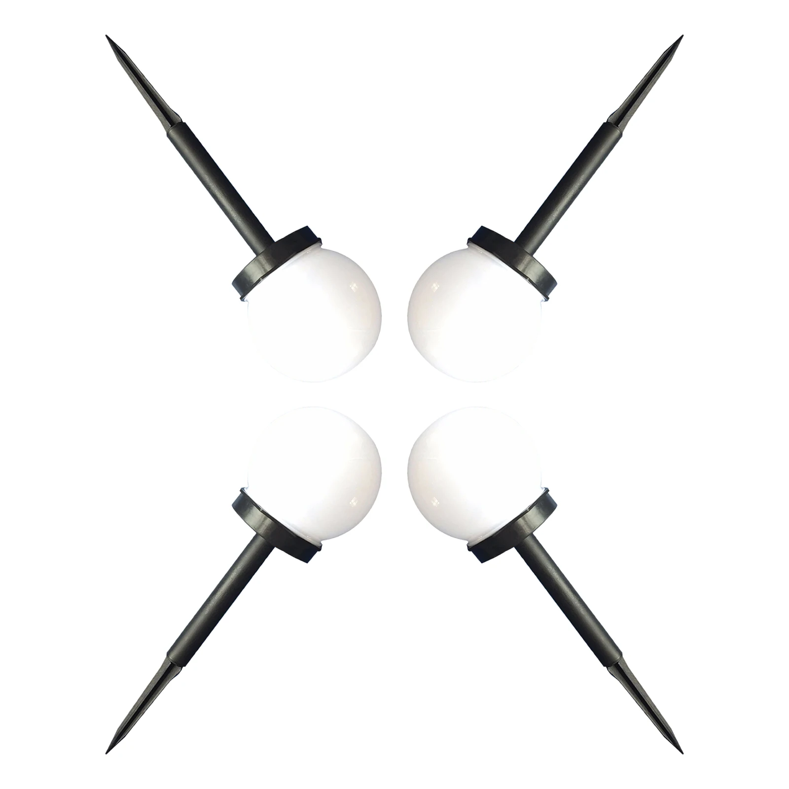 

4pcs Solar Ball Bubble Lights: Led Solar Pathway Lamp For Outdoor Garden Walkway Waterproof Warm Glow Sphere Lighting