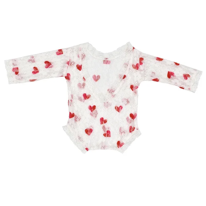 Baby Photography Clothing Newborn Photography Sets Newborn Lace Photography Clothing Flower Print Backless Triangle Designer