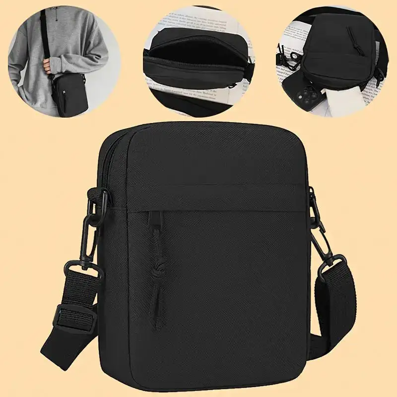 

Men's New Nylon Canvas Chest Bag Casual and Sports Style Single Shoulder Crossbody Bag Sports Crossbody Bag Single Shoulder Bag