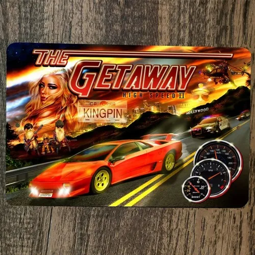 The Getaway High Speed 2 II  Metal Wall Sign Video Game Arcade Poster