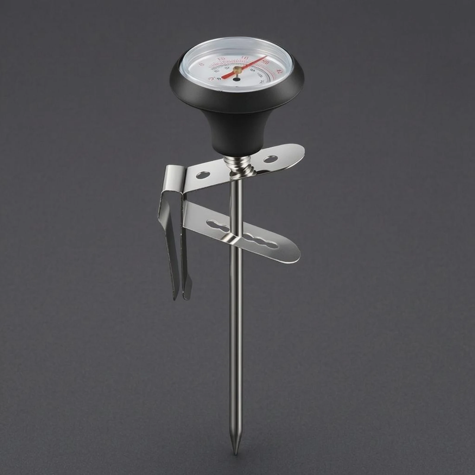 Coffee Thermometer Double Scale Attach-on Thermometer Temperature Gauge Round Gauge Face Cooking Tool Easy to Read for Espresso