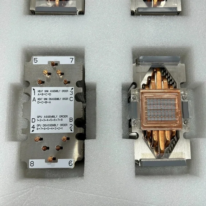 Radiator GPU SXM2 V100 P100, radiator z 10 miedzianymi rurkami, wysokość odprowadzania ciepła 11 centymetrów — 2
