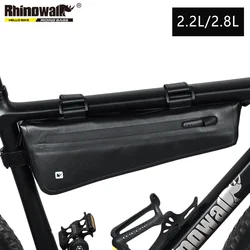 Rhinowalk Bike Frame Bag Waterproof 2.2L/2.8L Cycling Triangle  Bags Front Tube Frame Bag Mountain Road Bike Accessories TPU