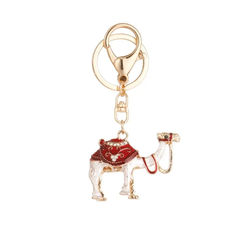 Metal Camel Pendant KeyChain Key Bag Pendants Hanging Keyrings The Silk Road Souvenir Key Chain Gift Travel Souvenir Keyring