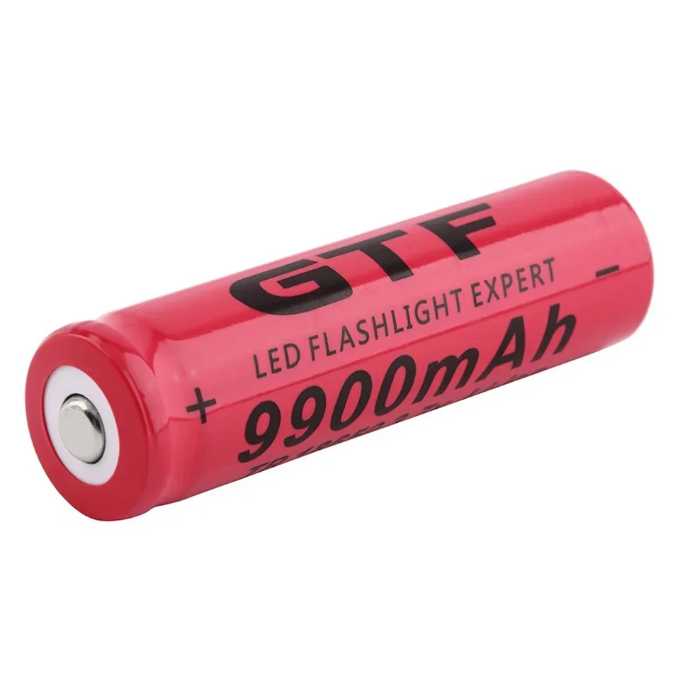 18650 Batterie 3,7 V 9900mAh wiederauf ladbare Li-Ionen-Batterie für LED-Taschenlampe Taschenlampe Batterie Lithium-Batterie ladegerät