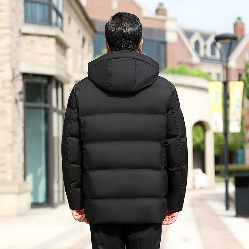 Men\'s Puffer Jacket Short Down Jackets Man Clothes Winter Coats Casual Parkas Puffer Jacket Men Hooded Duck Down Jacket Male