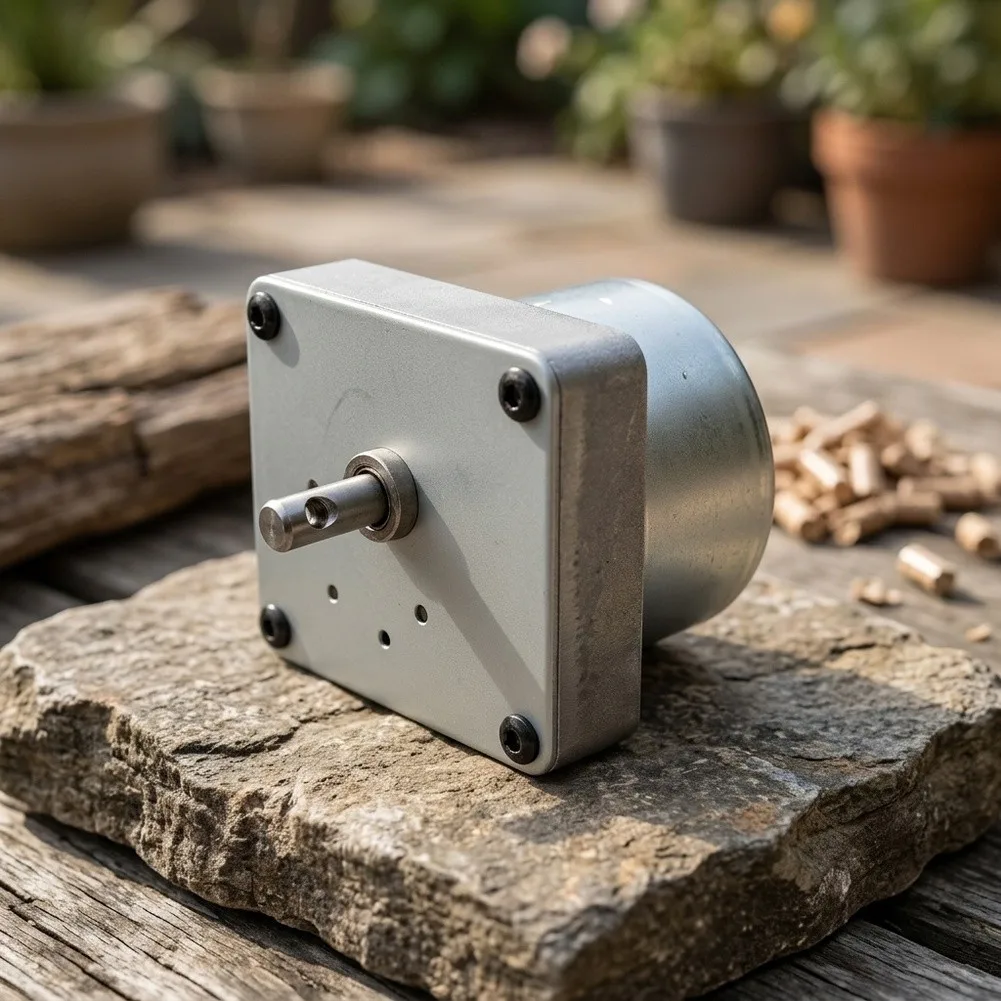 High Torque Motor As Shown Auger Gear Motor 0 To 4.8 RPM Metal Gear Housing Weather Resistant For Wood Pellet Grills