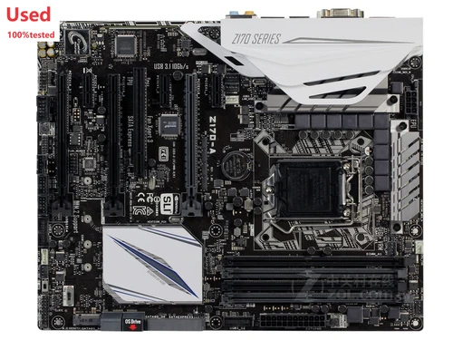 Placa base de escritorio Z170-A Z170 Socket LGA 1151 i7 i5 i3 DDR4 64G SATA3 USB3.0 ATX usada