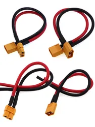 XT60 male female conversion plug connection cable 12AWG 30A, with silicone extension cable battery connector to 10/20/50/100CM