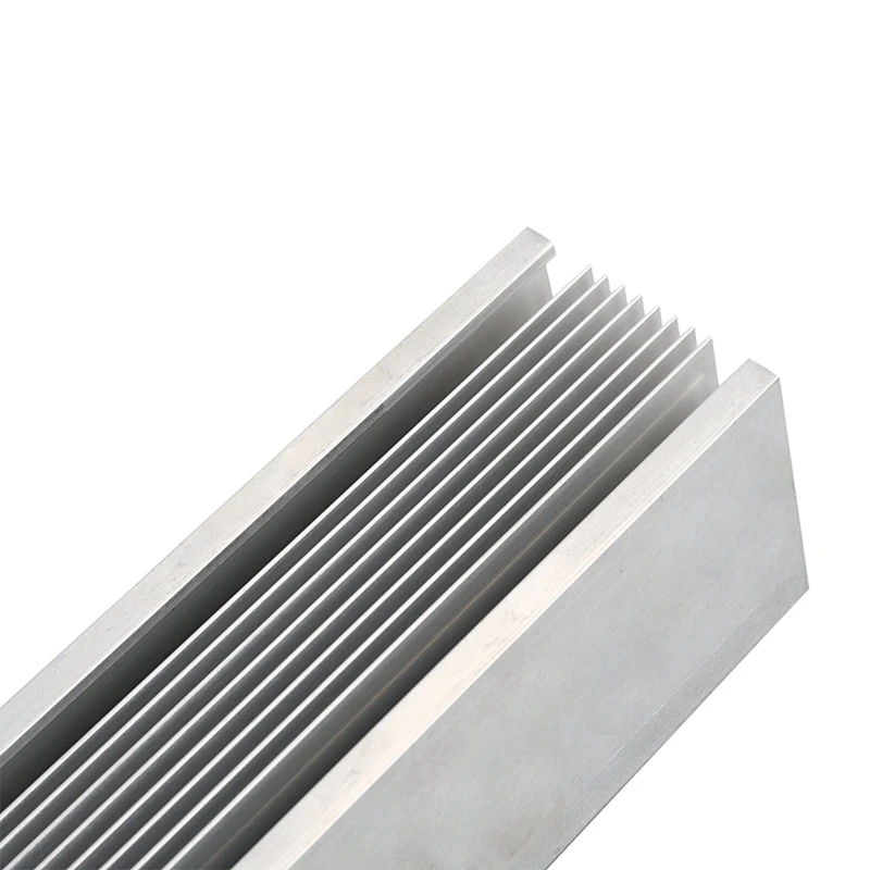 Radiador de aluminio 50X50x150mm, disipador de calor denso de 14 dientes para amplificador de potencia, calentador, sistema de refrigeración por agua para ordenador