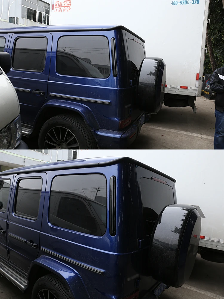 Für Mercedes Benz G Klasse W463 W464 2004-2022 ABS Carbon Faser Auto Fenster Außen Hinten Seite Air Vent dekoration Auto Zubehör – Detail 1
