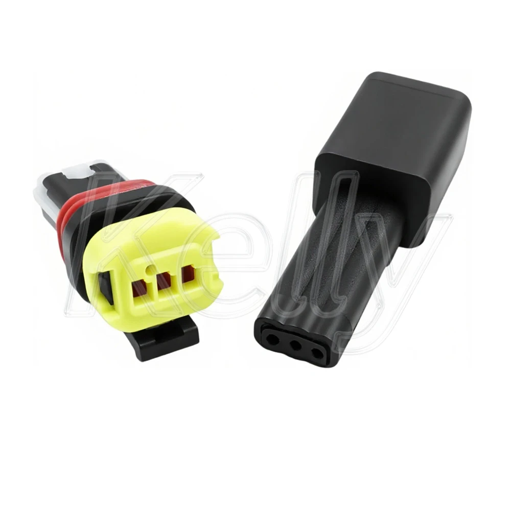 3P Car Wire Connector Auto Headlight Cable Socket AC Assembly Light Height Adjustment Motor Plug 1-936527-2