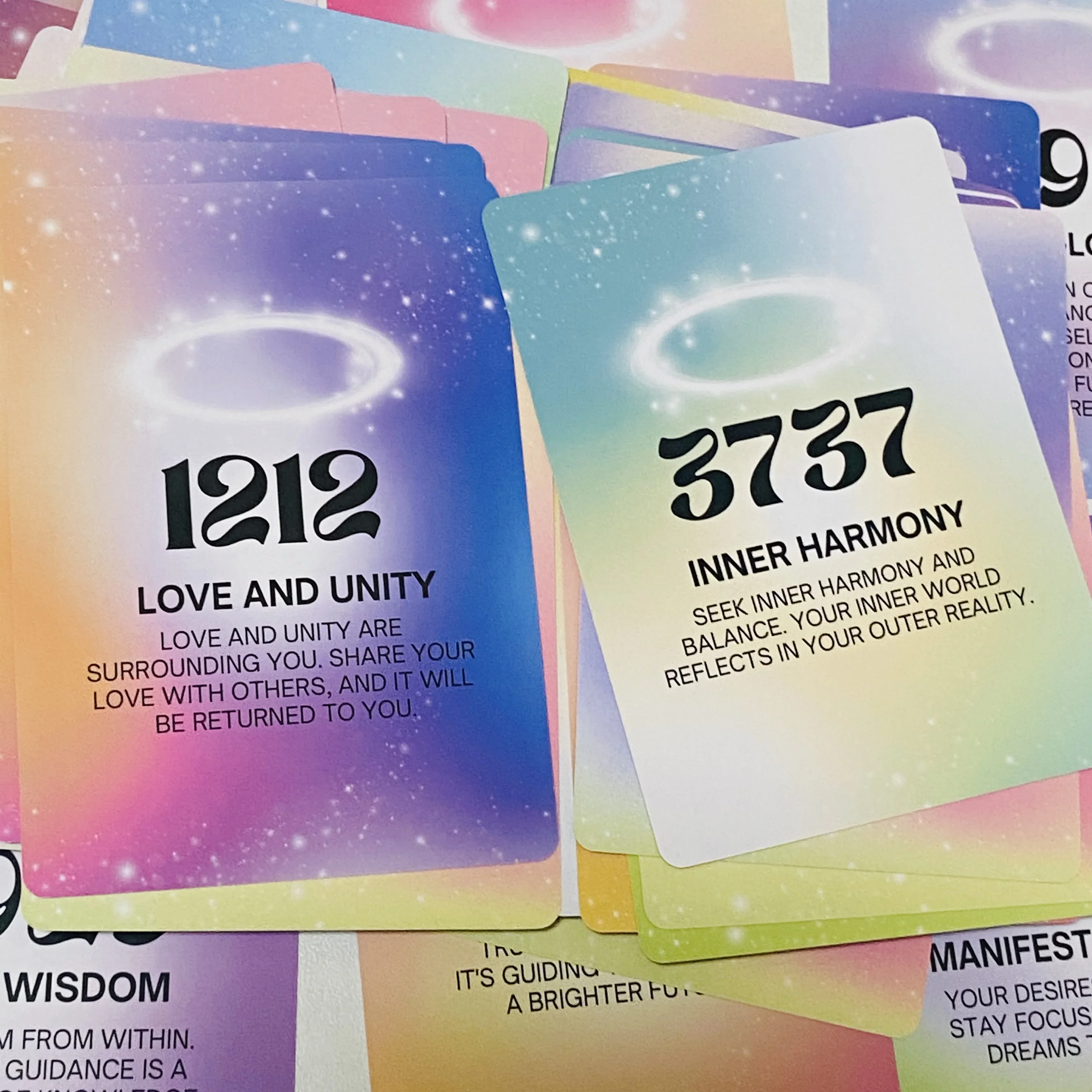 أرقام الملاك أوراكل سطح السفينة 40 بطاقة لاستقبال ألعاب لوحة التوجيه الإلهي المشاعر رسائل سطح السفينة #5