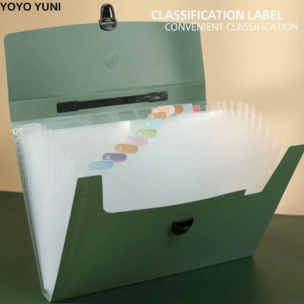 

Moisture Proof Handheld Organ Bag Multi-layer Large-capacity 13 Layers Organ Bag OG Fashion Waterproof A4 File Folder Family