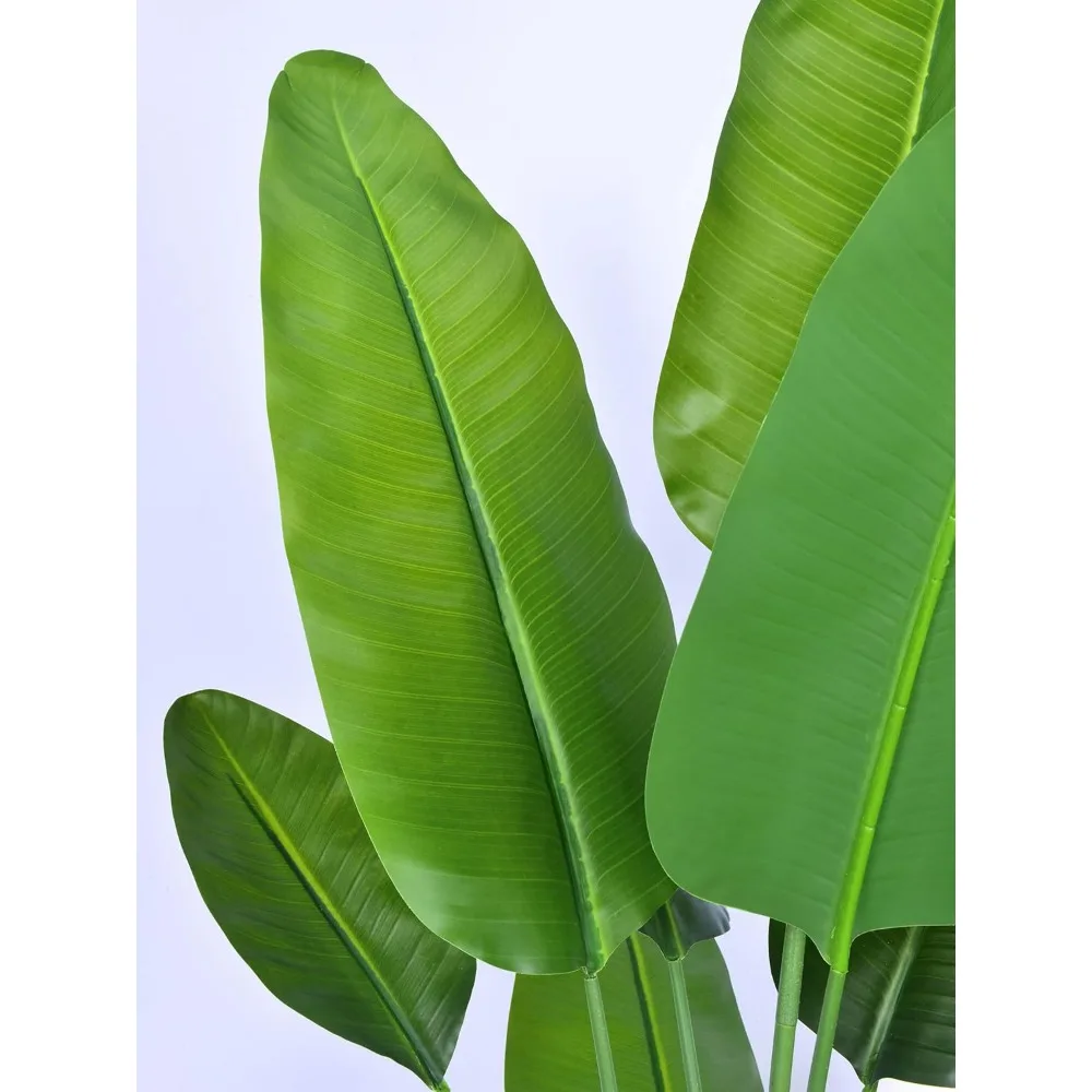 Artificial Bird of Paradise - Fake Plants Areca Palm Tree Faux Tropical Palm Potted Dypsis Lutescens for Home Office Decor