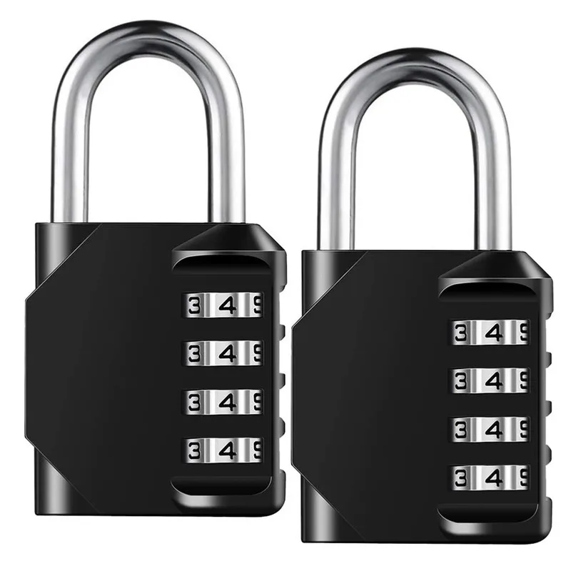 Outdoor Security Combination Padlock, 1Pc Heavy‑Duty Waterproof 4‑Digit Resettable Password Lock for Gate Locker - view 2