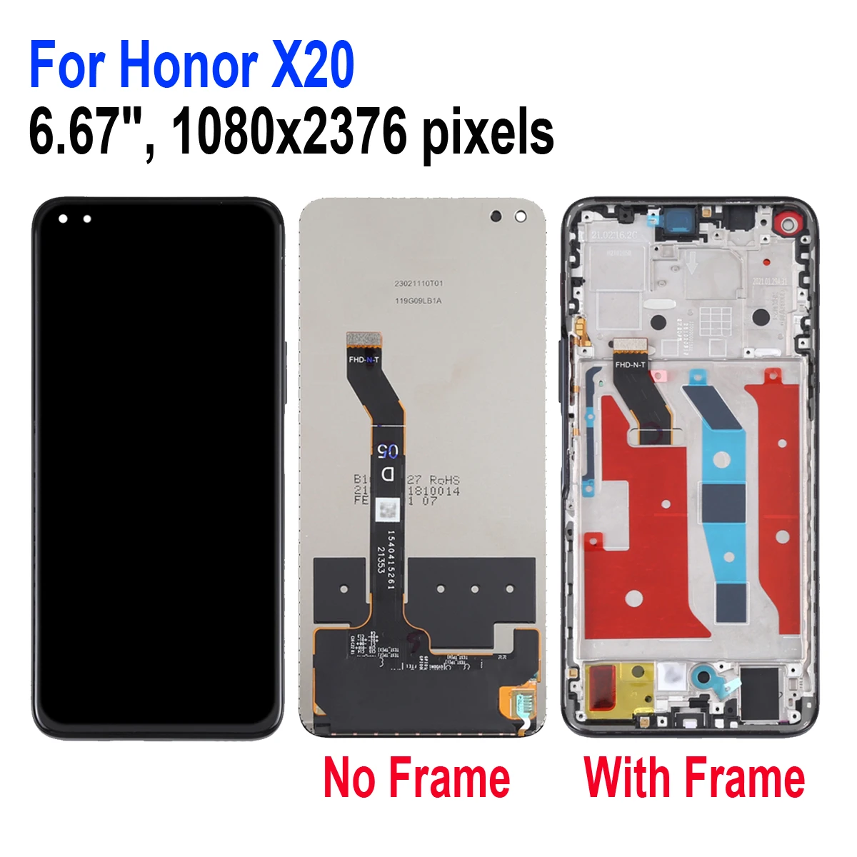 Original For Huawei Honor X20 SE X20SE LCD Display Touch Screen Digitizer Assembly For HonorX20 LCD