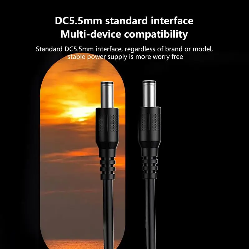 の＃ Type C To DC 5.5MM Power Boost Cable 5V Boost Line 14 Adapters Fast Charging USB C To DC Connector For Wifi Router Fan TV BOX