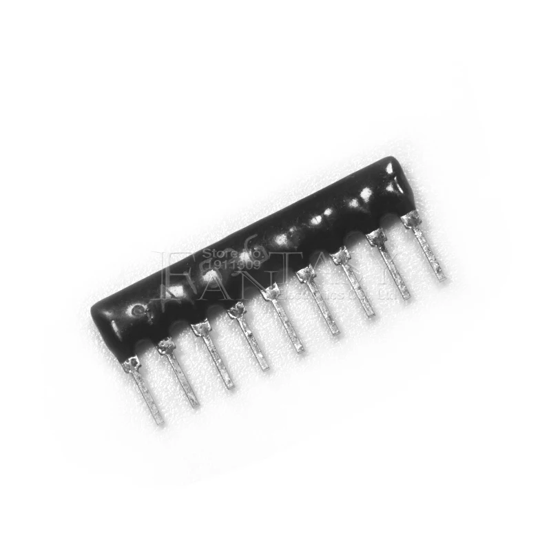 10pcs DIP exclusion Network Resistor array 9pin 100 220 330 470 510 680 R 1K 1.2K 1.5K 2K 2.2K 3.3K 4.7K 5.1K 5.6K 10K 100K ohm