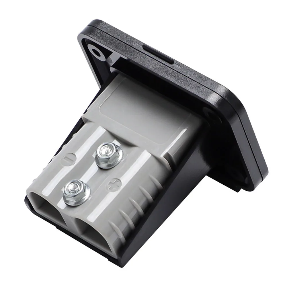 EV Charging Connector with Integrated Base and Fixed Mounting Design Rated 50A 120A 175A 600V PC Flame Retardant Shell