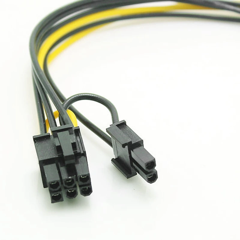 15-pinowy kabel zasilający SATA męski na 8-pinowy (6+2) PCI-E Kabel zasilający SATA 15-pinowy na 8-pinowy przewód 18AWG do karty graficznej (1 szt.)