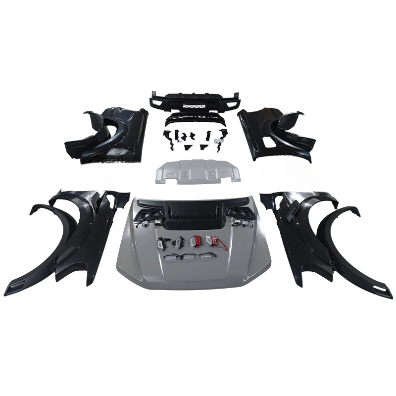 High Quality Off‑Road Front Bumper Body Kit, Raptor Style Upgrade Accessories Fit for Ranger Everest 2012‑2021