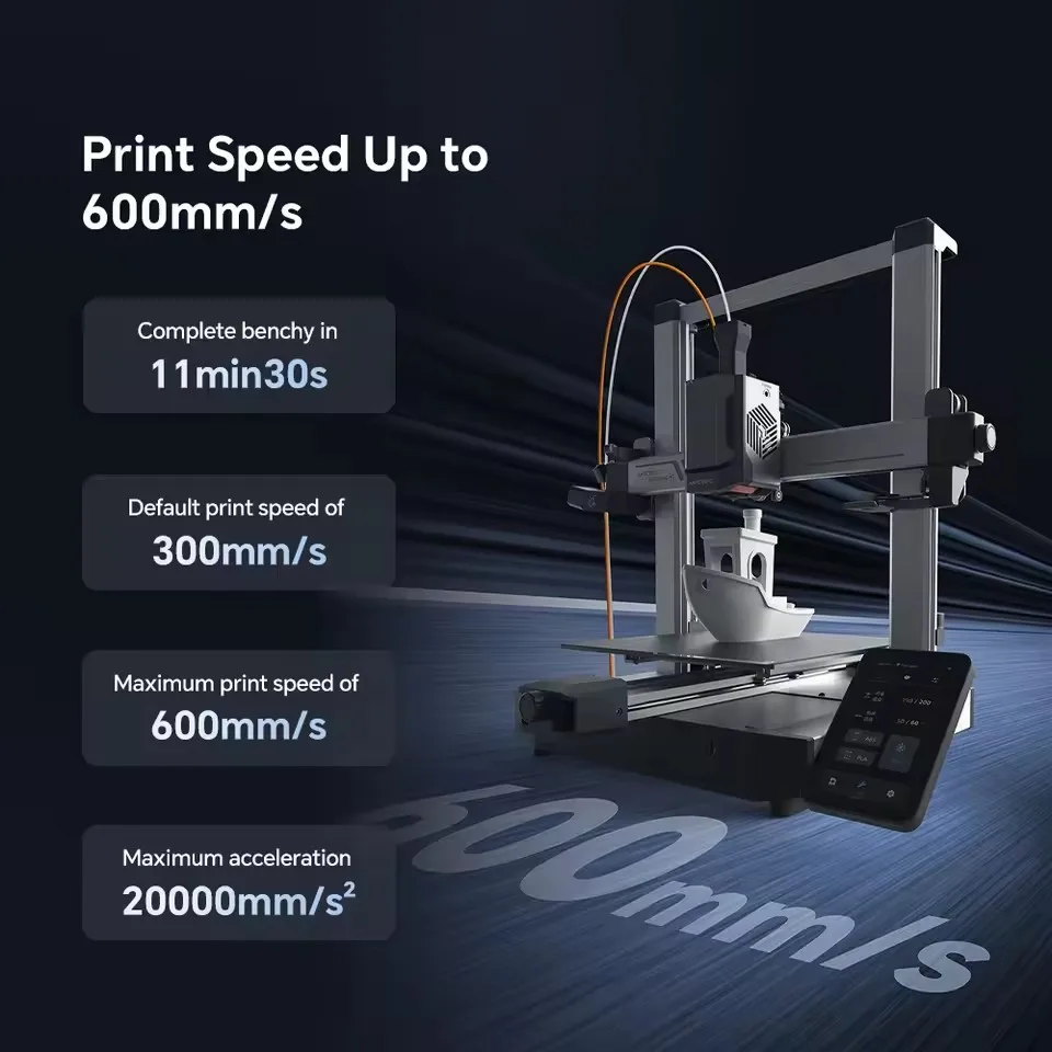 ANYCUBIC Kobra 3 V2 3D プリンタ 600mm/s 高速印刷 内蔵カメラ