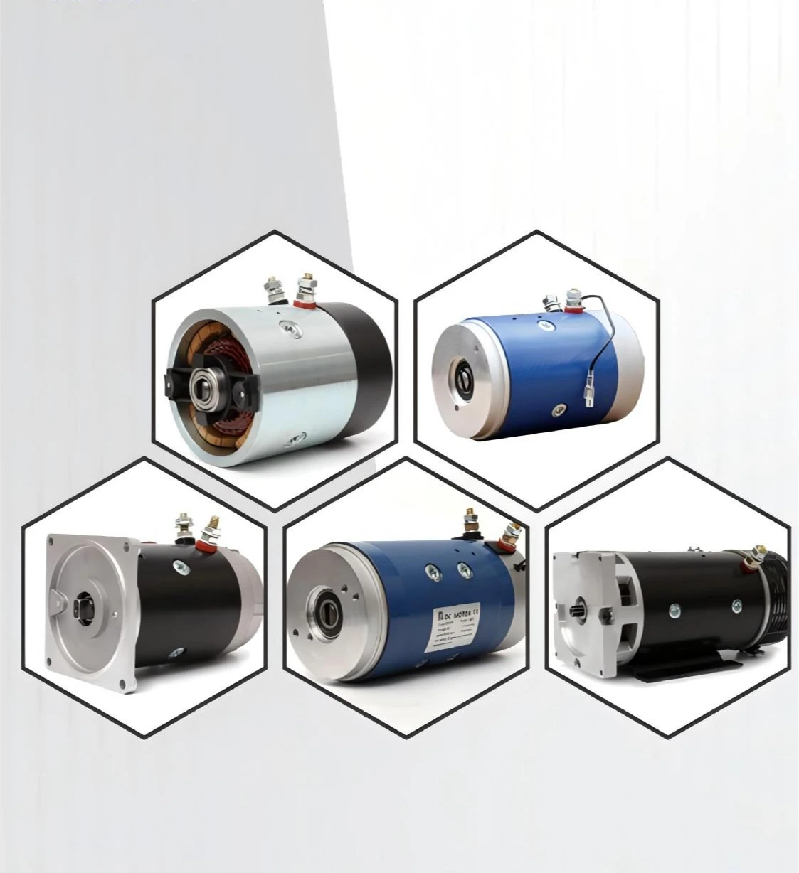 2.2KW DC Hydraulic Power Motor | 12V/24V Dual Voltage, Rotates Clockwise
