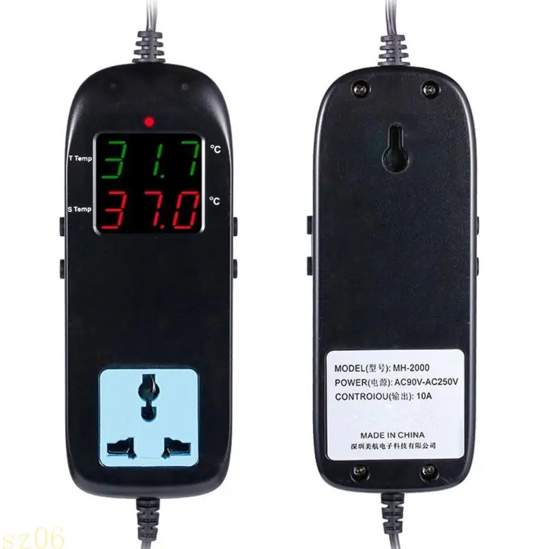 Q2Q4 Electronic Temperature Controller Double Screen Display -40℉ To 248℉