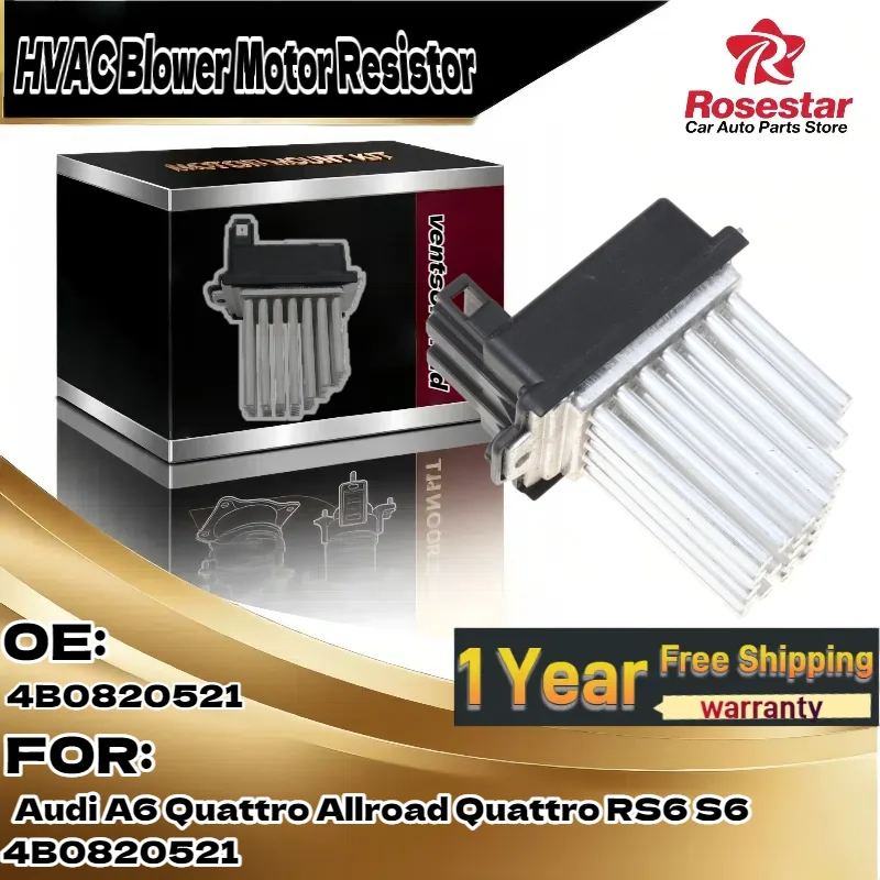 

For Audi A6 Quattro/Allroad Quattro/RS6/S6 | HVAC Blower Motor Resistor | OE 4B0820521