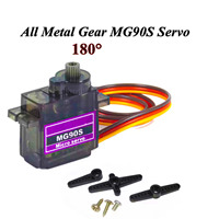 MG90S Servo 1/2/4/10/20/50 Pcs All Metal Gear 9g MG90S Upgraded Version For Helicopter Plane Boat Car Trex 450 RC Robot 180
