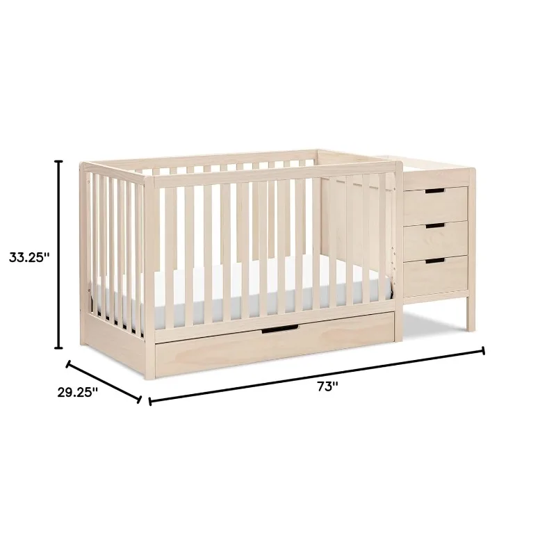 Colby 4-in-1 Convertible Crib & Changer Combo